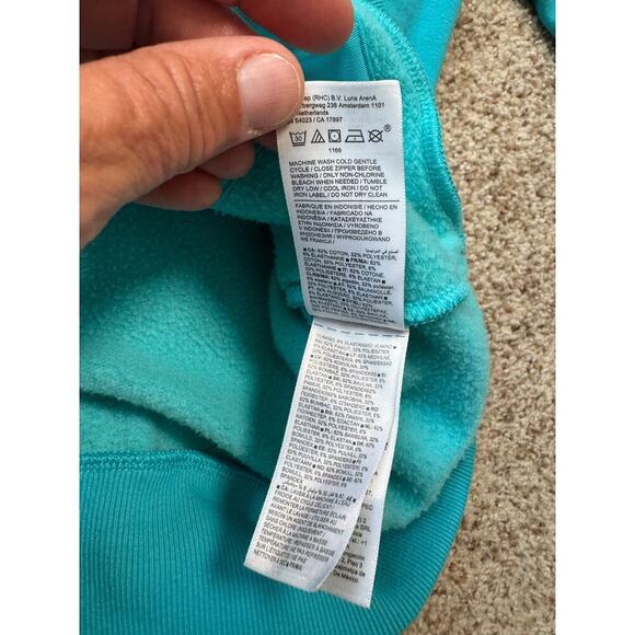 ATHLETA GRLS zip up Hoodie/Sweatshirt/Fleece, size XXL (16) Teal/Blue - Picture 9 of 9